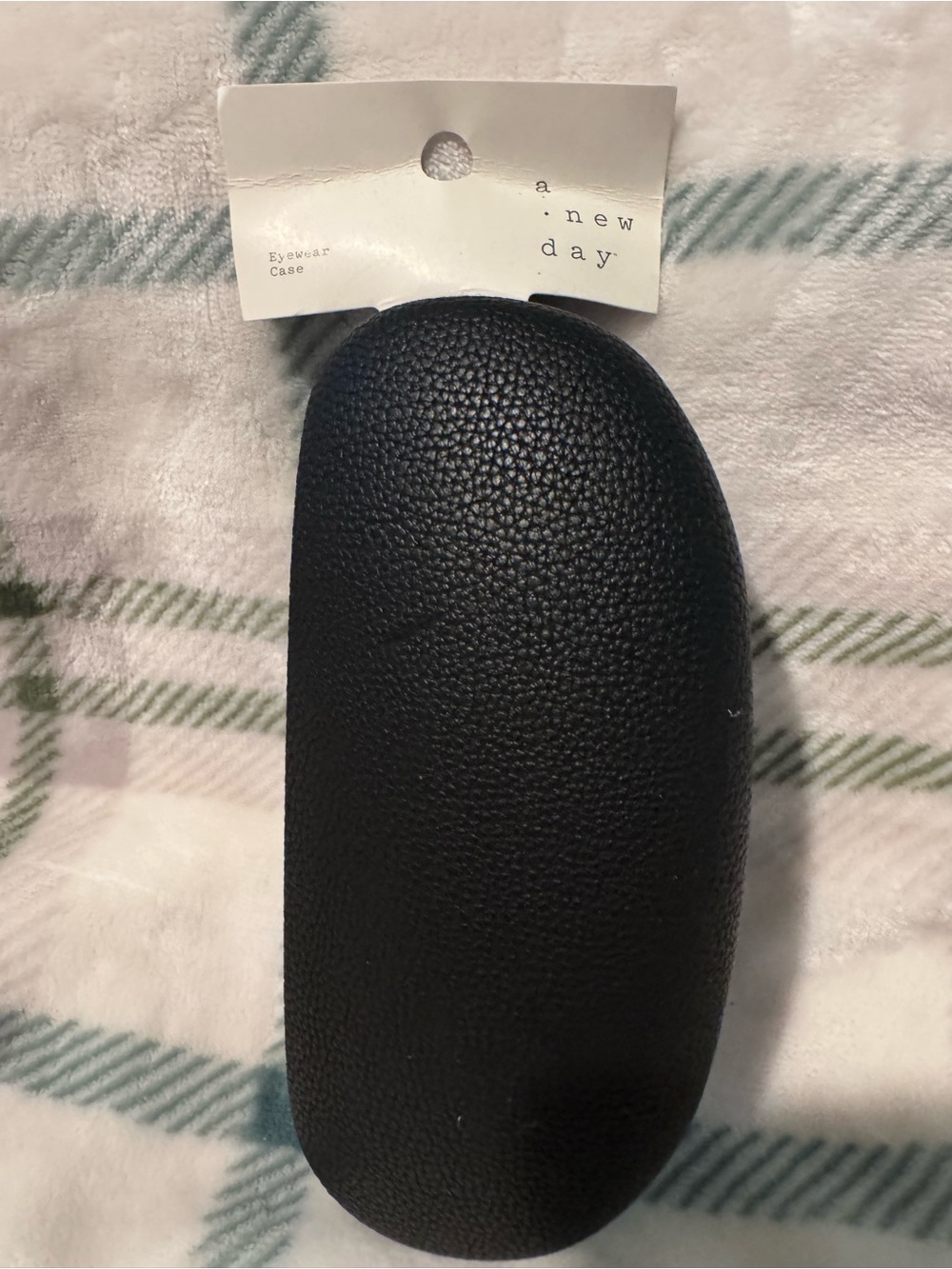 a new day Black Men's Eyewear Case - Pebble Texture
